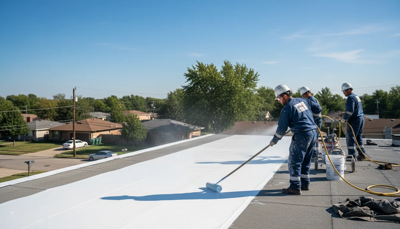 Commercial roof coating in Tolland, CT near me